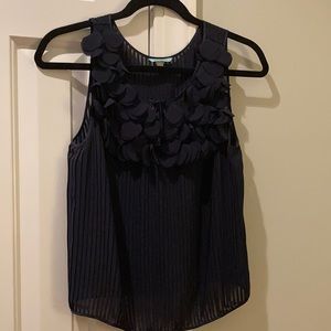 Anthropologie Navy Blue Top